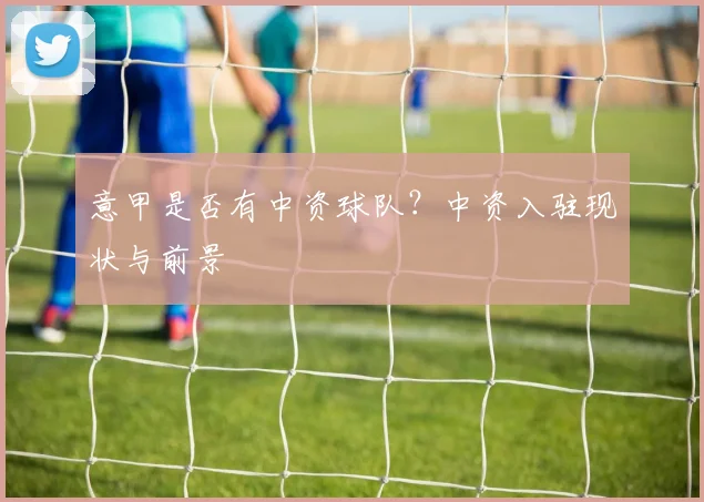 意甲是否有中资球队？中资入驻现状与前景